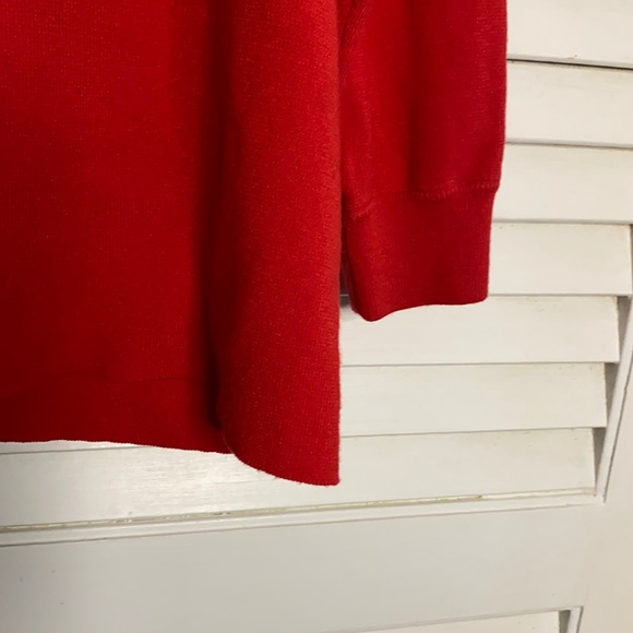 Alice + Olivia Red Tie Back Knitted Top - Picture 7 of 10